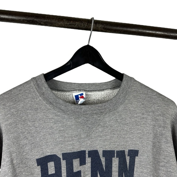 Vintage 90s Russell Athletic Penn State Volleyball Grey Sweatshirt Size 2XL - Picture 3 of 8